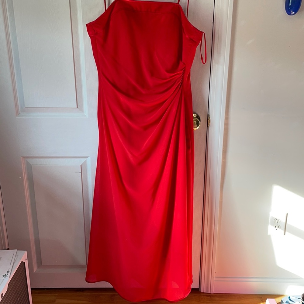 Beautiful red prom or formal dress